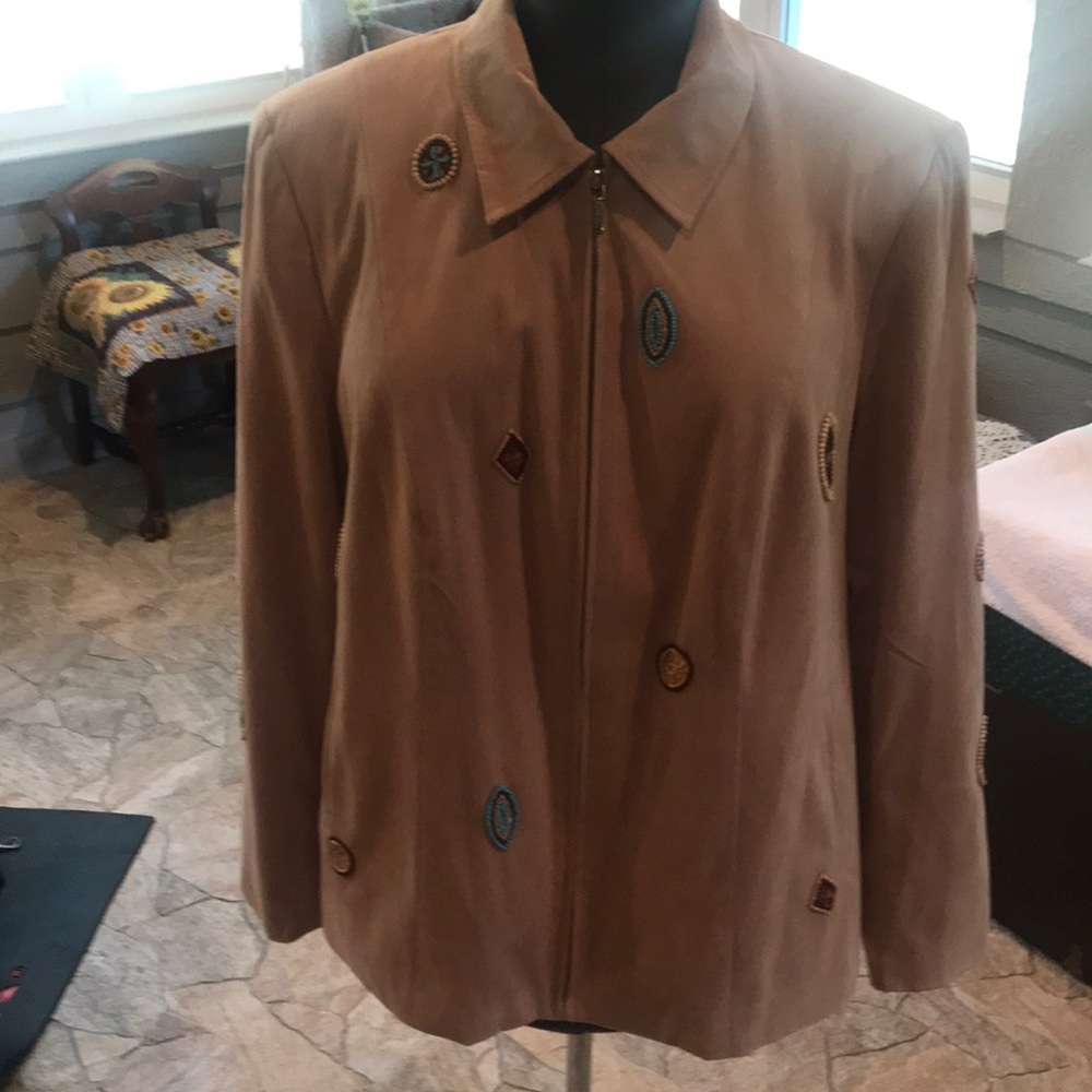 Together Suede Jacket with Beading